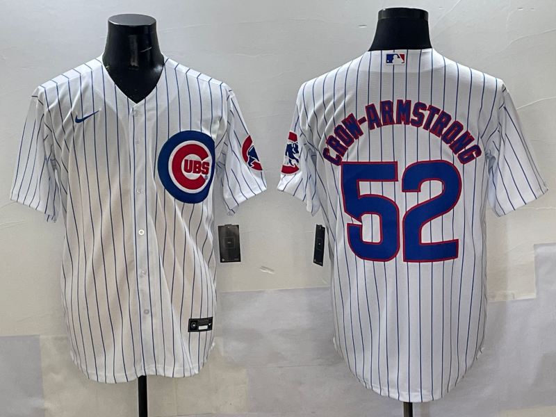 Men's Chicago Cubs Pete Crow-Armstrong White Home Replica Player Jersey