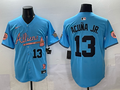 Men's Atlanta Braves Ronald Acuna Jr. Blue Replica Player Name Jersey