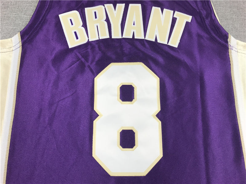 Men's Los Angeles Lakers Kobe Bryant Purple Hall of Fame Hardwood Classics Jersey