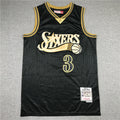 Men's Philadelphia 76ers Allen Iverson Black 2000-01 Hardwood Classics Jersey