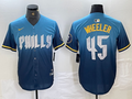 Men's Philadelphia Phillies Zack Wheeler Blue 2024 City Connect Limited Player Jersey