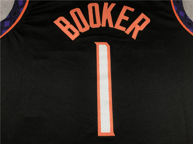 Men's Phoenix Suns Devin Booker Black Replica Jersey - City Edition