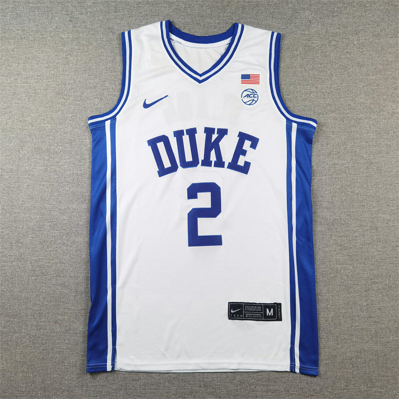 Men's Duke Blue Devils Cooper Flagg White Replica Basketball Jersey