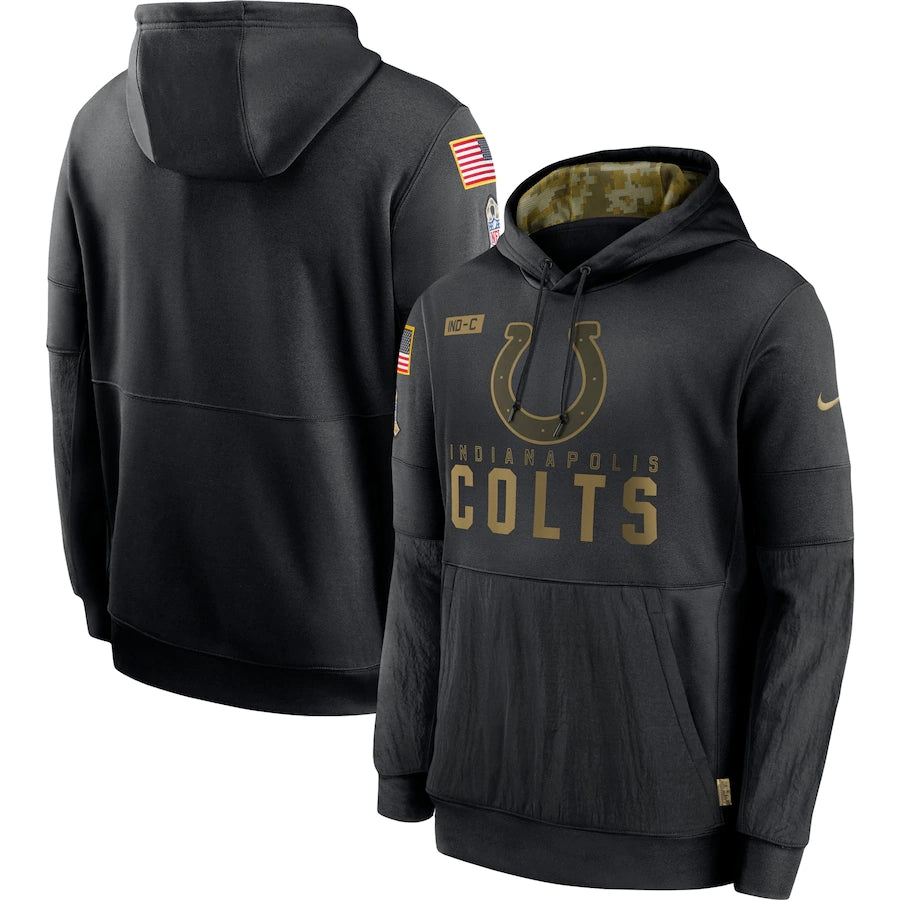Men's Indianapolis Colts 2020 Salute to Service Hoodie Black