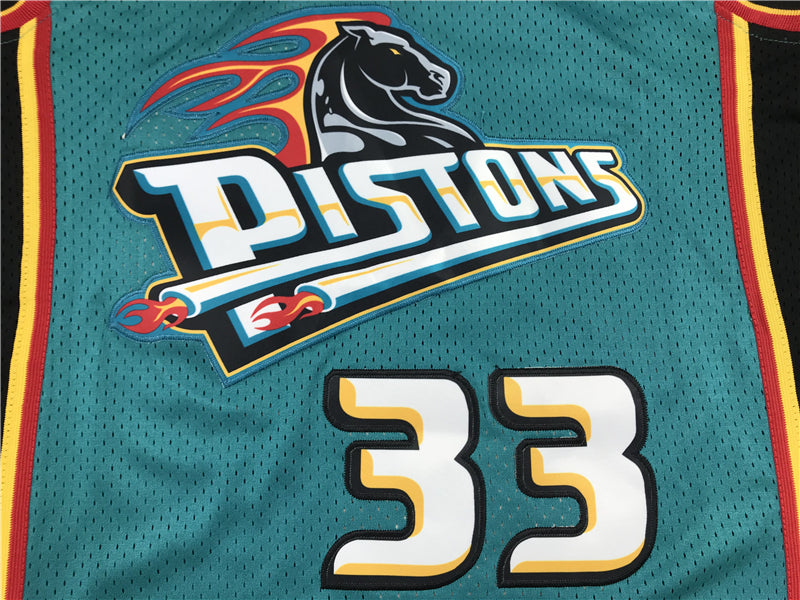 Men's Detroit Pistons Grant Hill 1998-99 Green Hardwood Classics Swingman Jersey