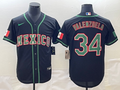 Men's 2023 World Baseball Classic Fernando Valenzuela Mexico Black Jersey