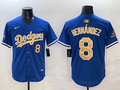 Men's Los Angeles Dodgers Enrique Hernandez Royal 2025 Gold Collection Limited Jersey