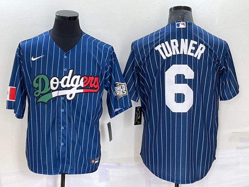 Men's Los Angeles Dodgers Trea Turner Blue Alternate Game Jersey