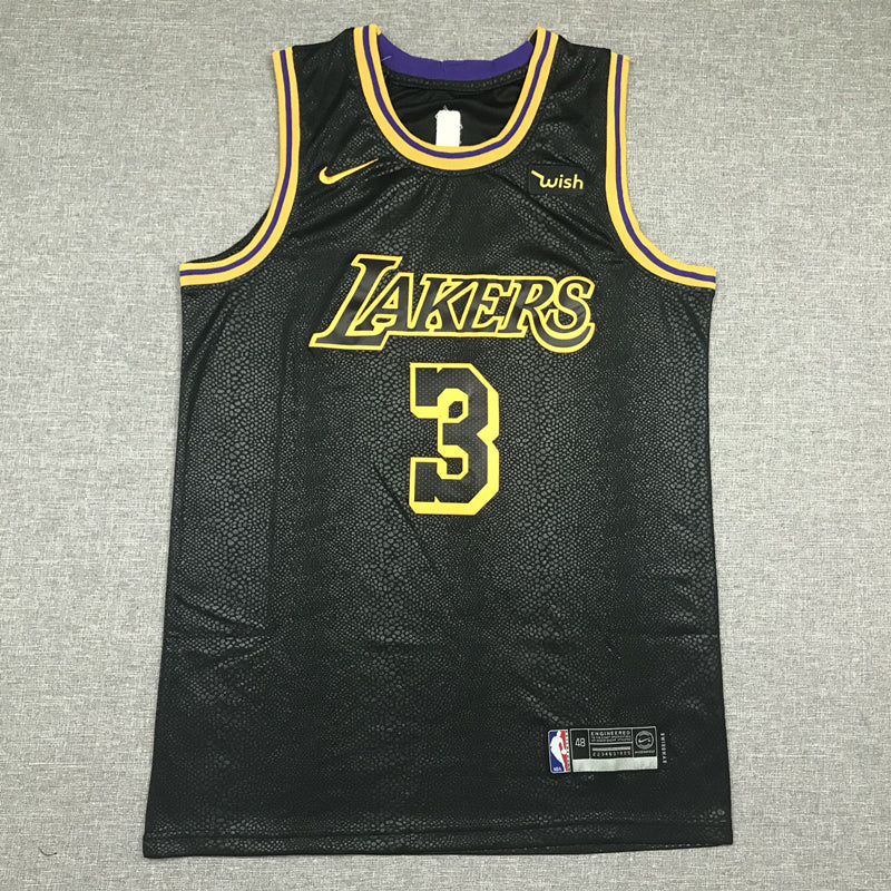 Men's Los Angeles Lakers Anthony Davis Black NBA Swingman Jersey