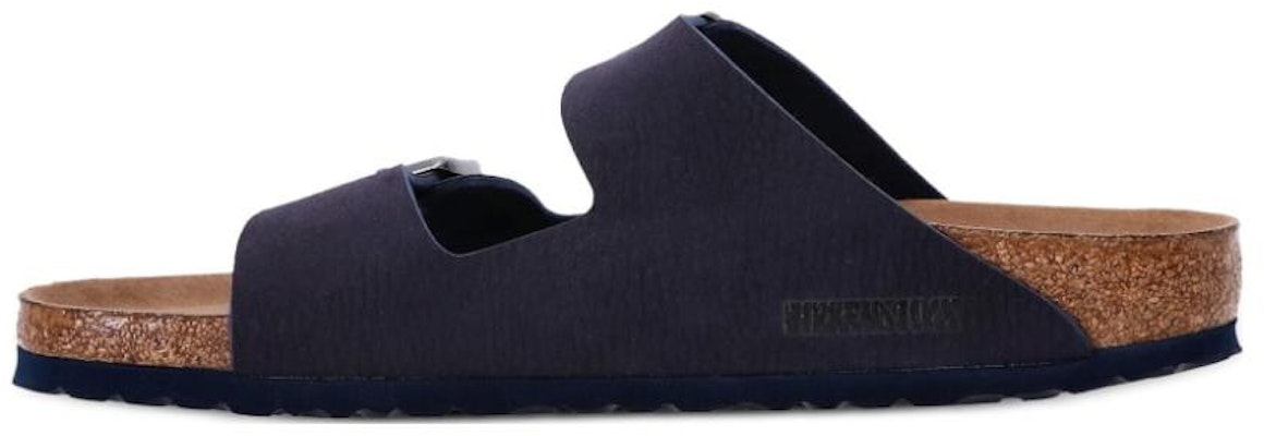 Birkenstock Arizona Vegan PU 1023150 Blue Brown Slide Sandals