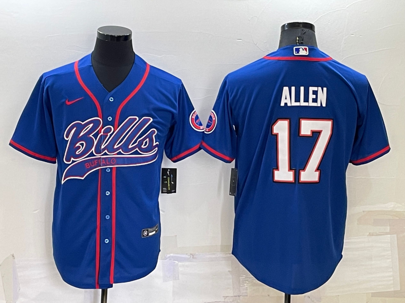 Men's Buffalo Bills Josh Allen Royal Game Jersey Joint Edition