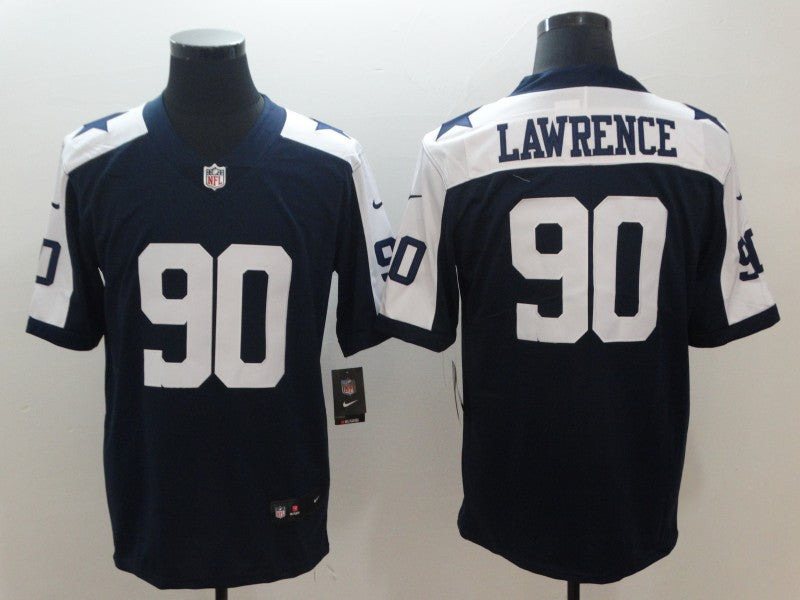 Men's Dallas Cowboys DeMarcus Lawrence Navy Alternate Fashion Game Jersey