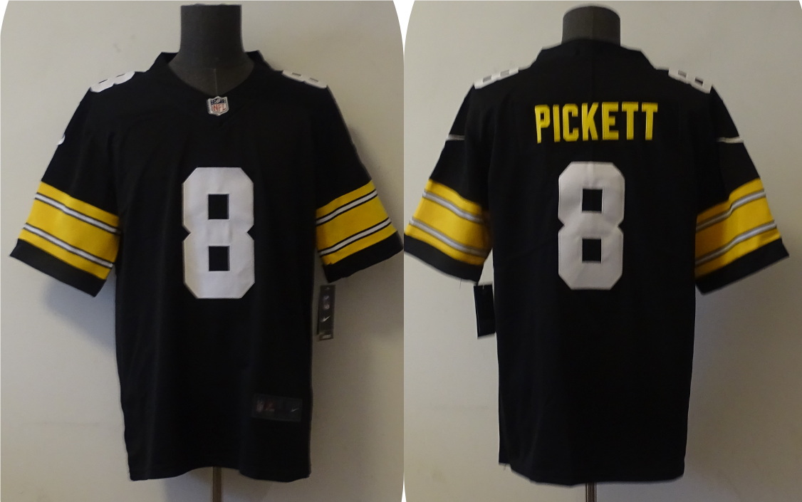 Men's Pittsburgh Steelers Kenny Pickett Black Player Game Jersey