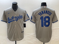 Men's Los Angeles Dodgers Yoshinobu Yamamoto Gray Player Jersey