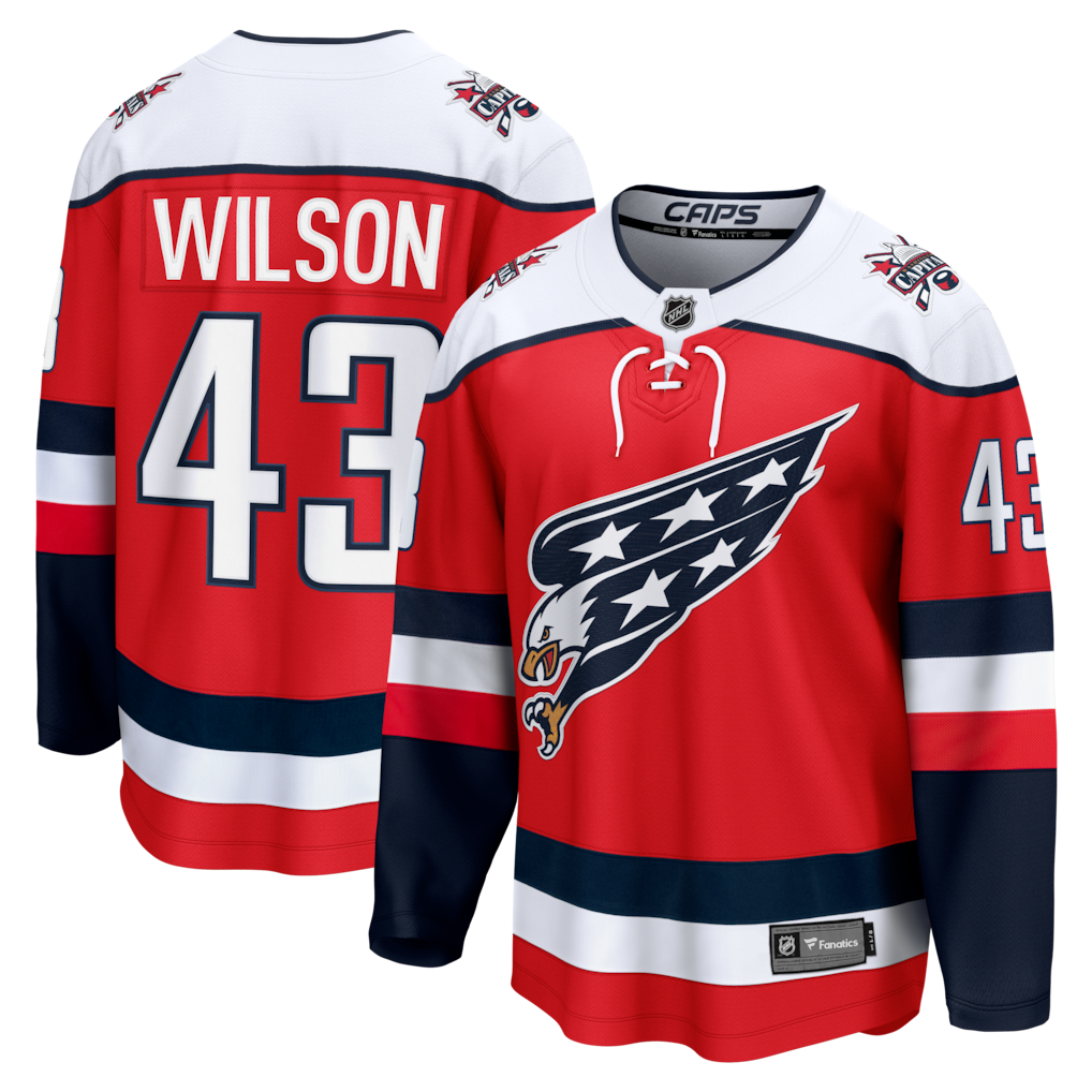 Men's Washington Capitals Tom Wilson Fanatics Red Alternate Breakaway Player Jersey