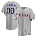 Men's Texas Rangers Gray Replica Custom Jersey