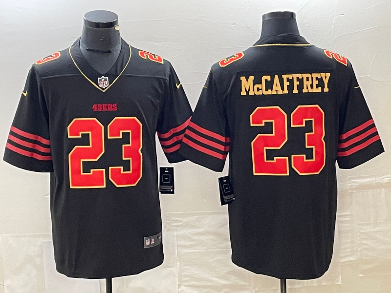 Men's San Francisco 49ers Christian McCaffrey Black Player Jersey