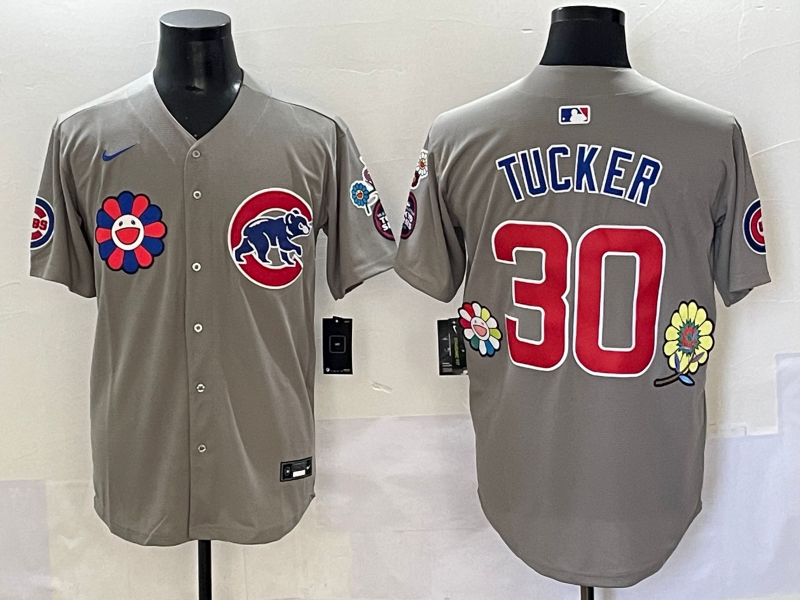 Men's Chicago Cubs Kyle Tucker Gray Limited Player Jersey