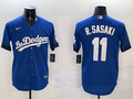 Men's Los Angeles Dodgers Roki Sasaki Royal Replica Game Jersey