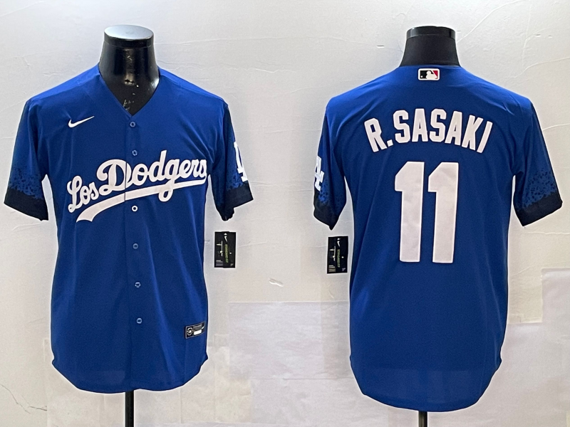 Men's Los Angeles Dodgers Roki Sasaki Royal Replica Game Jersey