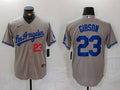 Men's Los Angeles Dodgers Kirk Gibson Gray Player Jersey