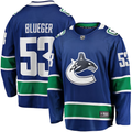 Men's Vancouver Canucks Teddy Blueger Blue Home Breakaway Jersey