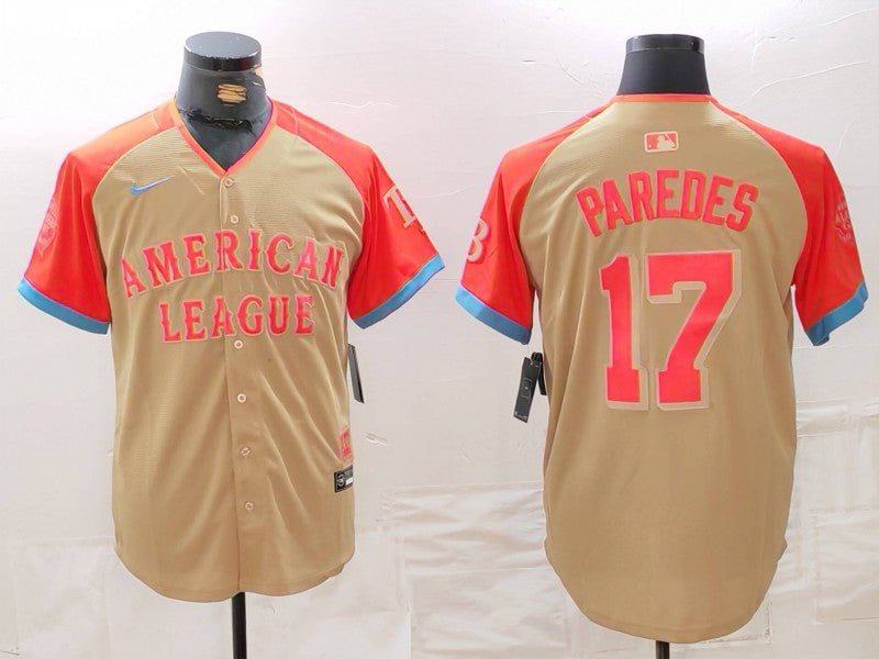 Men's American League Isaac Paredes Cream 2024 MLB All-Star Game Limited Player Jersey