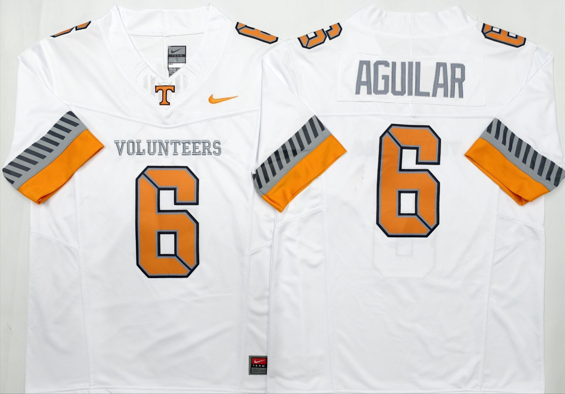 Men's Tennessee Volunteers Joey Aguilar White Player Game Jersey