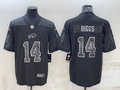 Men's Buffalo Bills Stefon Diggs Black RFLCTV Limited Jersey