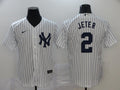 Men's New York Yankees Derek Jeter White Replica Baseball Jersey