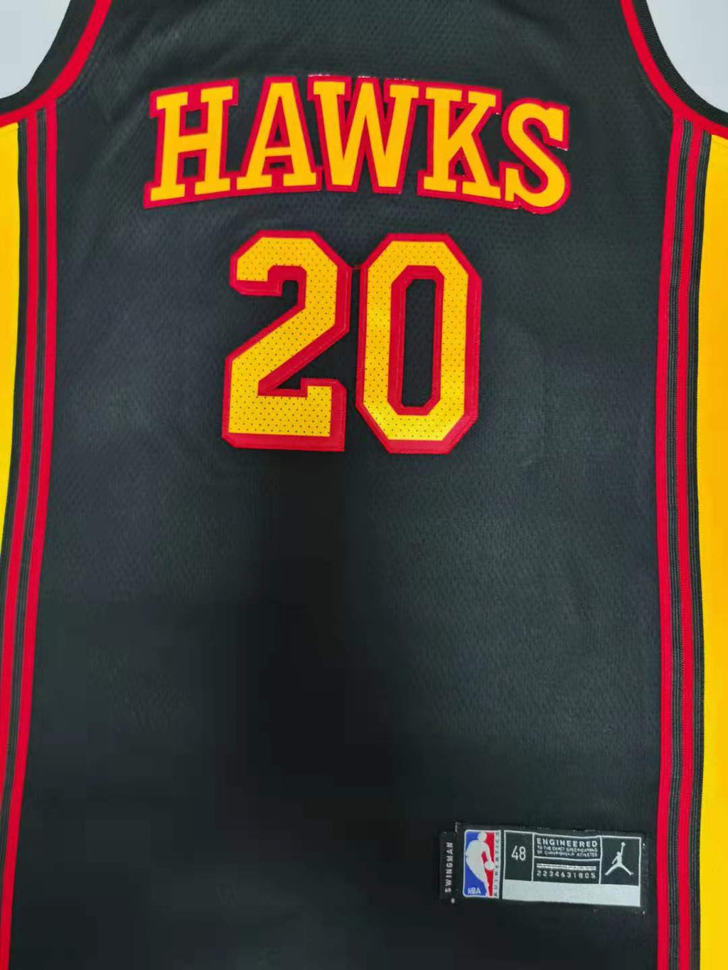 Men's Atlanta Hawks John Collins Black 2020/21 Swingman Jersey