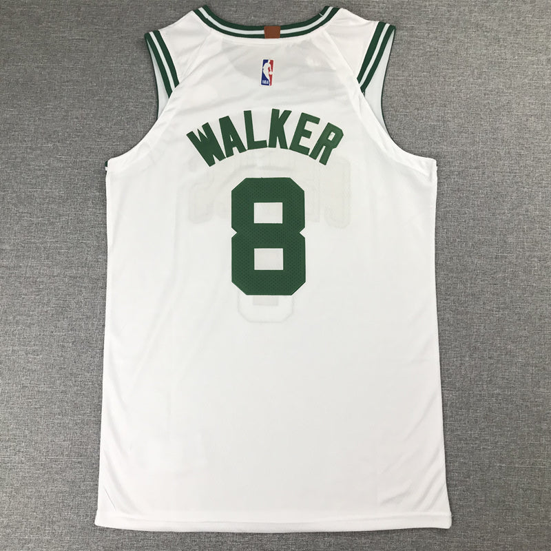 Men's Boston Celtics Kemba Walker NBA White Game Jersey