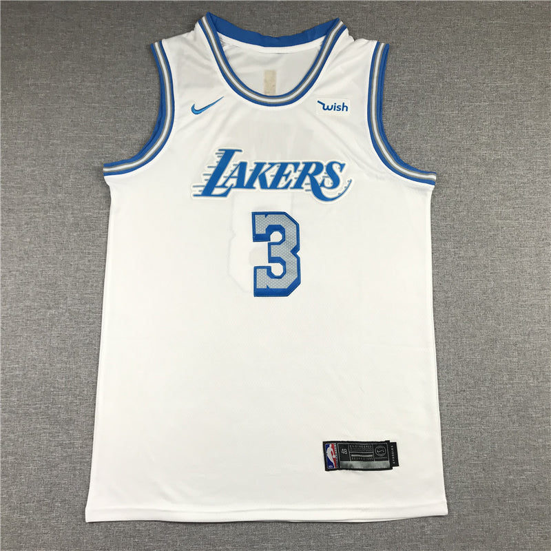 Men's Los Angeles Lakers Anthony Davis White Swingman Jersey - City Edition
