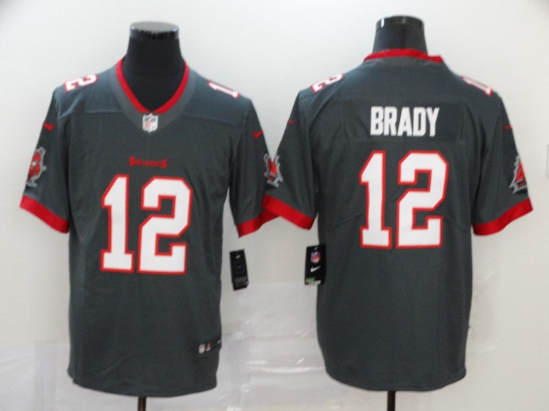 Men's Tampa Bay Buccaneers Tom Brady Gray Game Jersey