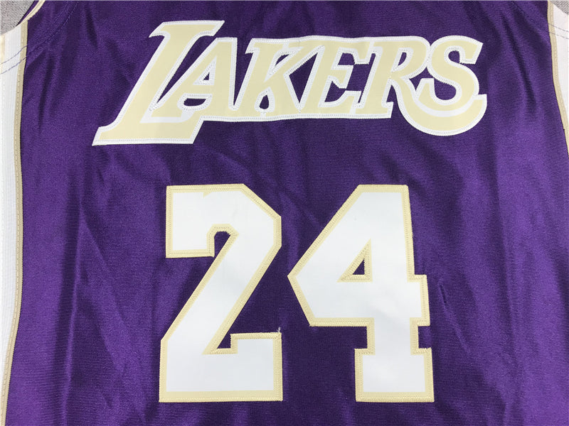 Men's Los Angeles Lakers Kobe Bryant Hall of Fame Purple Hardwood Classics Jersey