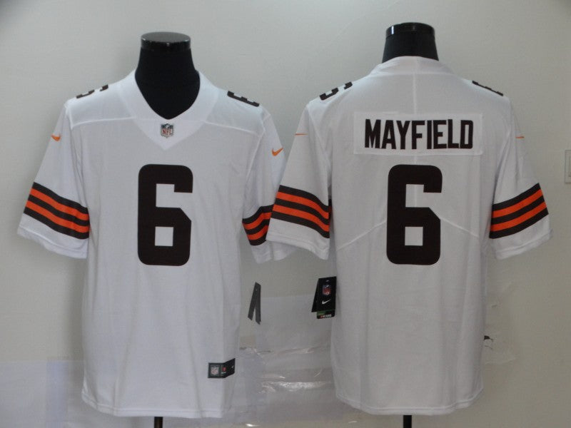 Men's Cleveland Browns Baker Mayfield White Game Jersey