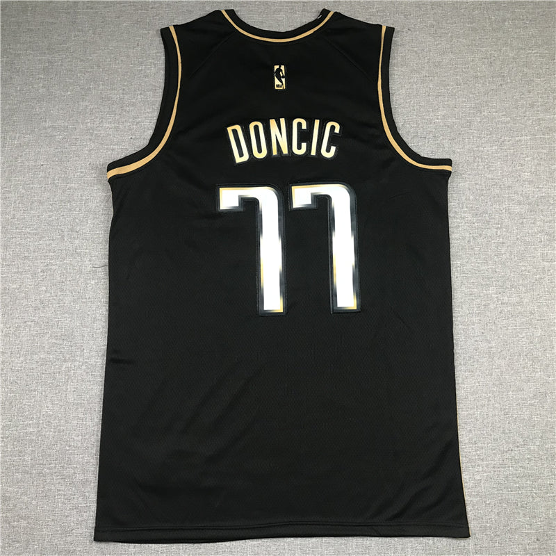 Men's Dallas Mavericks Luka Doncic Swingman Player Jersey Black