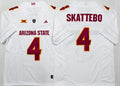 Men's Arizona State Sun Devils Cameron Skattebo White Player Jersey