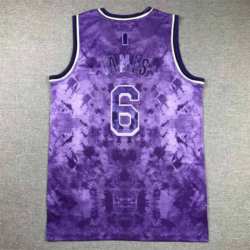Men's Los Angeles Lakers LeBron James Purple Select Series Swingman Jersey