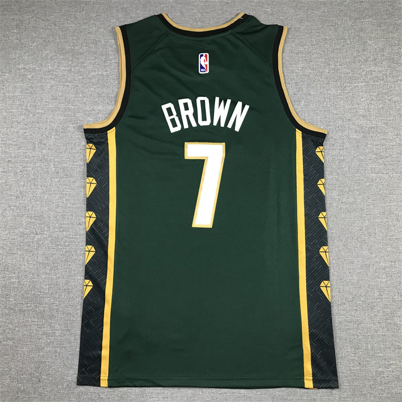 Men's Boston Celtics Jaylen Brown Green 2022/23 Swingman Jersey - City Edition