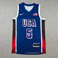 Men's 2024 USA Dream Team Anthony Edwards Navy Authentic Player Jersey
