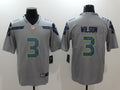 Men's Seattle Seahawks Russell Wilson Gray Game Jersey