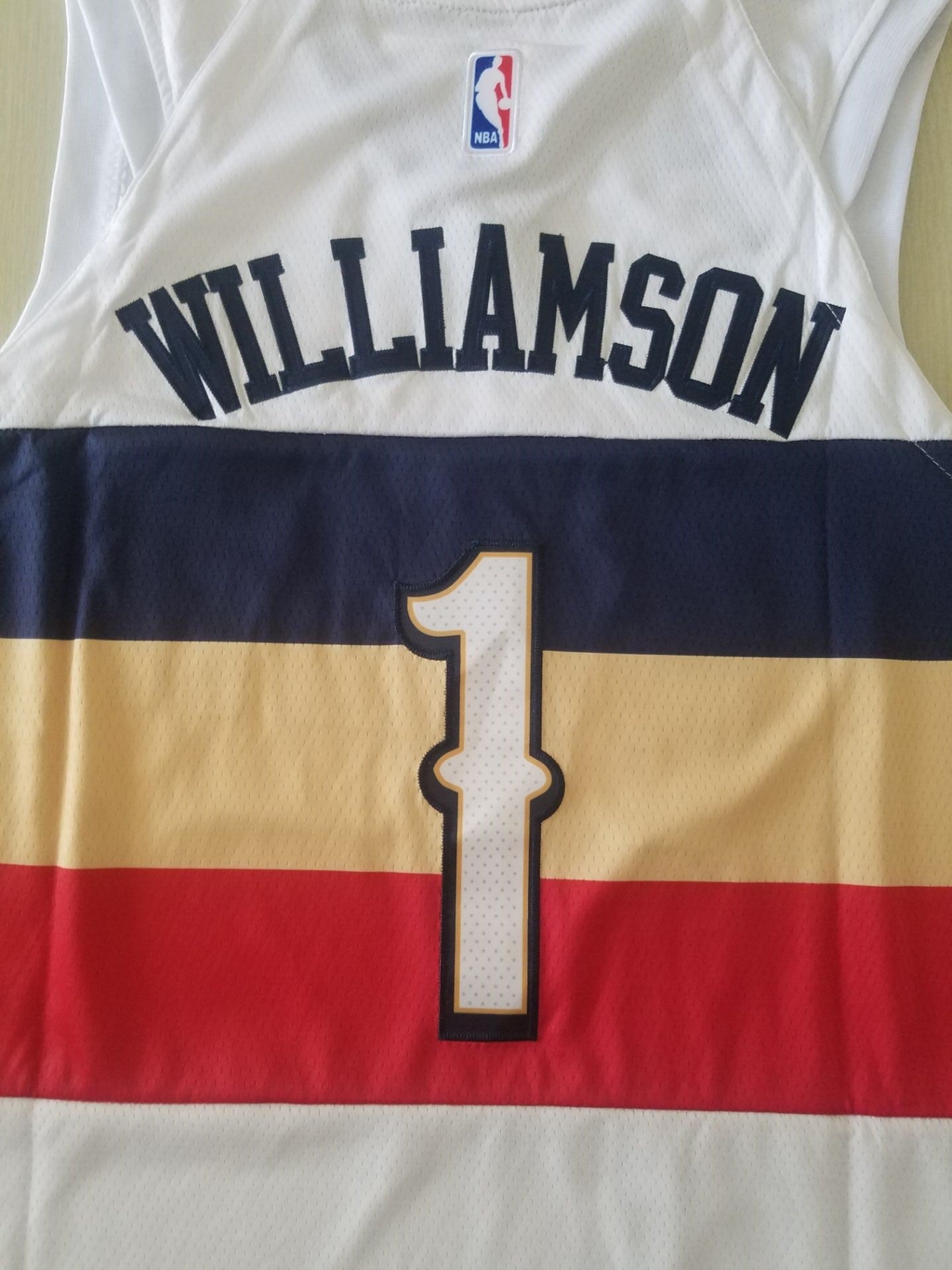 Men's New Orleans Pelicans Zion Williamson NBA White Swingman Jersey