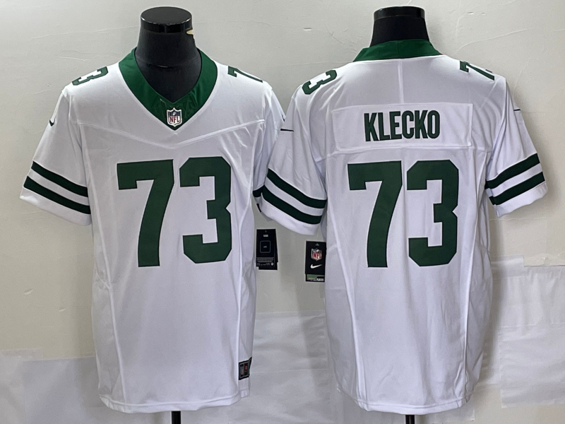 Men's New York Jets Joe Klecko White Legacy Vapor F.U.S.E. Limited Jersey