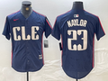 Men's Cleveland Guardians Bo Naylor Navy 2024 City Connect Limited Jersey
