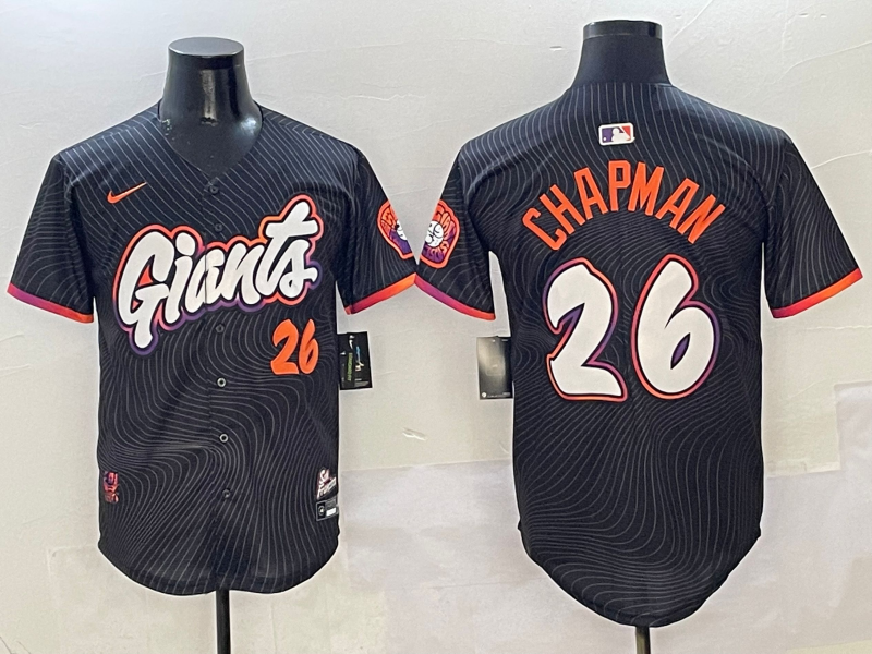 Men's San Francisco Giants Matt Chapman Black 2025 City Connect Limited Player Jersey