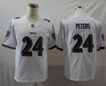 Men's Baltimore Ravens Marcus Peters White Game Jersey