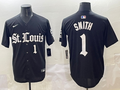 Men's St. Louis Cardinals Ozzie Smith Black Replica Game Jersey
