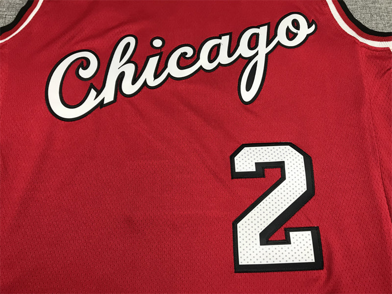 Men's Chicago Bulls Lonzo Ball Red 2021/22 Swingman Jersey