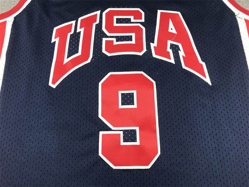 Men's Michael Jordan Navy USA Dream Team Olympics Jersey